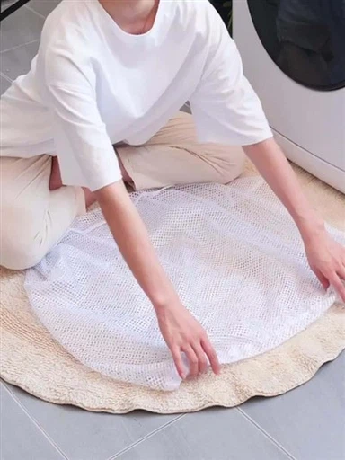 Beg Dobi Bukan{0}}Tenun Putih